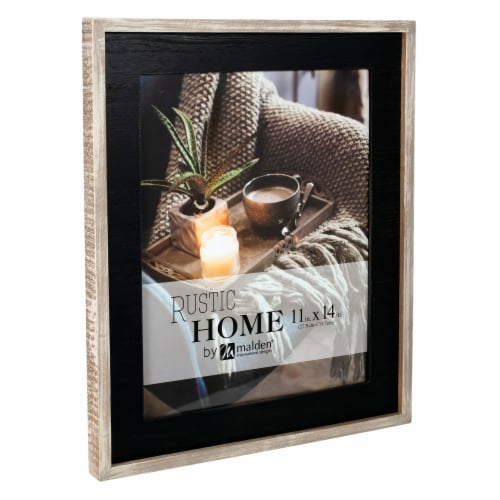 Malden Rustic Woods Wall Picture Frame - Black/Rustic Brown Perspective: right