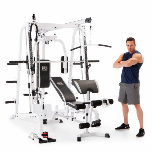 Marcy Pro Smith Cage Workout Machine Total Body Training Home Gym System,  White, 1 Piece - Kroger