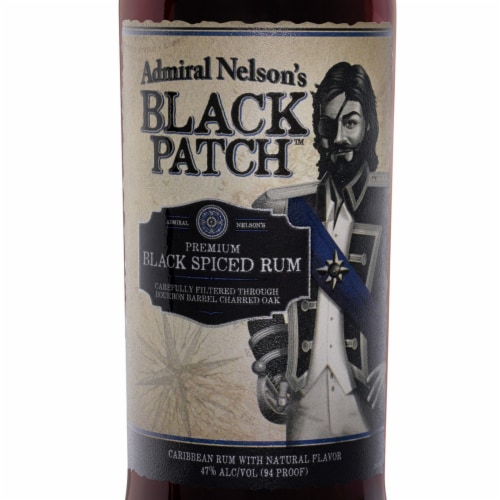 Admiral Nelson's Black Spiced Patch Rum Perspective: right