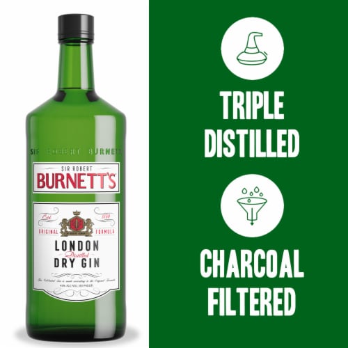 Burnett's London Dry Gin Perspective: right