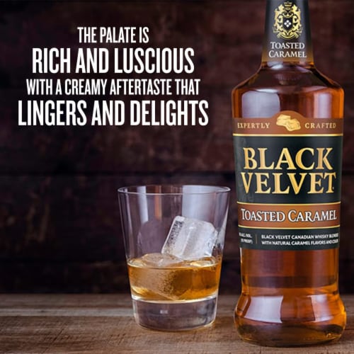 Black Velvet Toasted Caramel Canadian Whisky Perspective: right