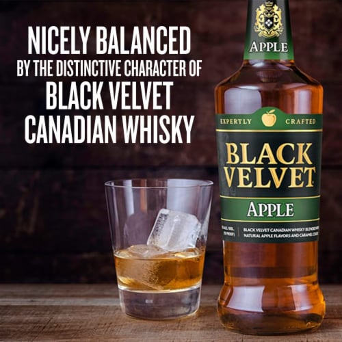 Black Velvet Apple Canadian Whisky Perspective: right
