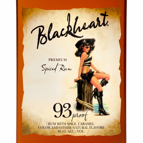 Blackheart Spiced Rum Perspective: right