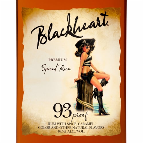 Blackheart Spiced Rum Perspective: right