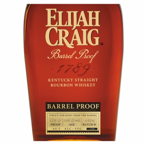 Elijah Craig Barrel Proof Perspective: right