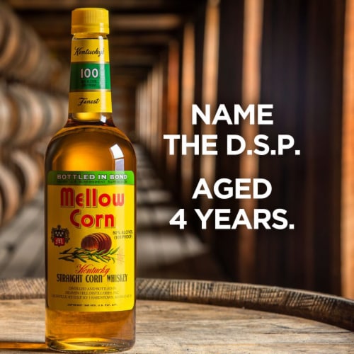 Mellow Corn Straight Bottled in Bond Kentucky Whiskey Perspective: right