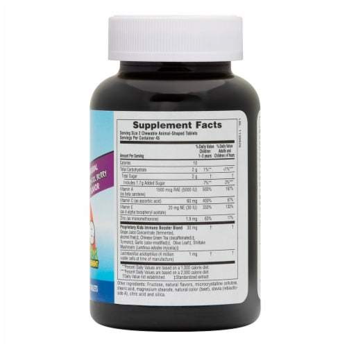 Nature's Plus Animal Parade Kid's Immune Booster Chewable Antioxidant Supplement Perspective: right