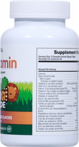 Natures Plus® Animal Parade Multivitamin Chewables Perspective: right
