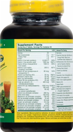 Natures Plus Source of Life Tablets 90 Count Perspective: right