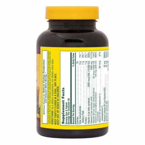 Natures Plus Source of Life® Multi-Vitamin and Mineral No Iron Supplement Perspective: right