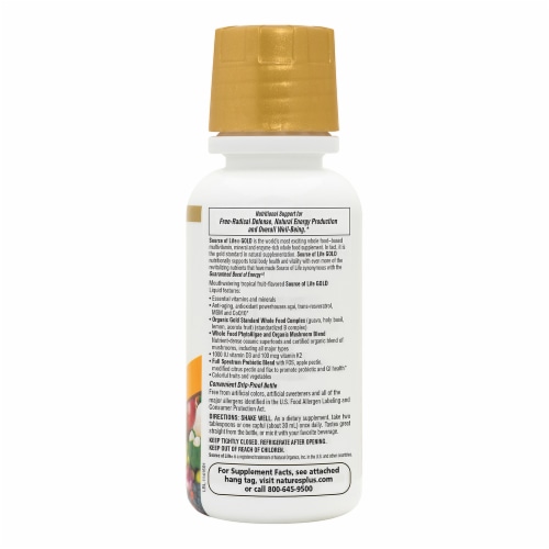 Natures Plus Source Of Life Gold Liquid Milti-Vitamin Perspective: right