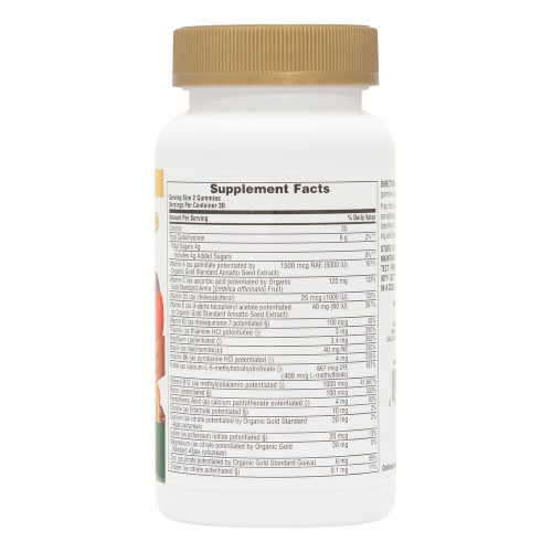 Natures Plus Source Of Life Gold Adult Multi-vitamin Gummies Perspective: right