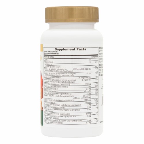Natures Plus Source Of Life Gold Adult Multi-vitamin Gummies Perspective: right