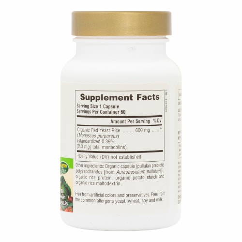 Natures Plus Garden Red Yeast Rice Capsulest Perspective: right
