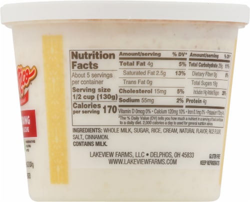 Senor Rico® Rice Pudding Perspective: right