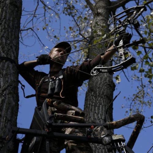 Big Game LS0550 Hunter HD 1.5 Deer Hunting 18.5 Foot 1 Person Ladder