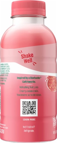 Starbucks® Strawberry Acai Pink Carton Perspective: right