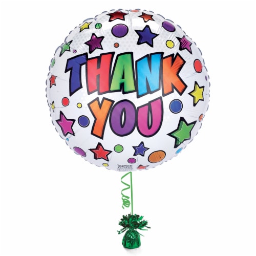 THANK YOU! Helium Filled Balloon Perspective: right