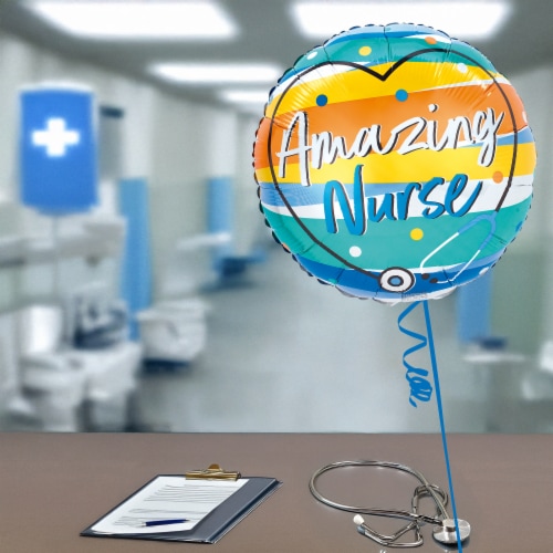 Amazing Nurse Helium Filled Balloon Perspective: right