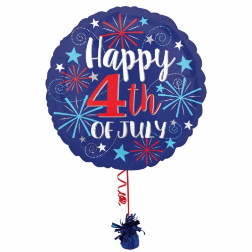 Happy 4th of July HELIUM FILLED BALLOON Perspective: right