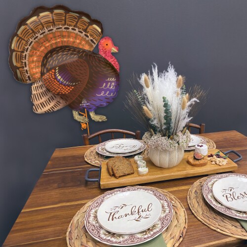 Thanksgiving Turkey Oversized Shape Helium Filled Balloon Perspective: right