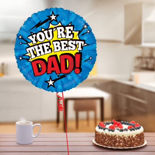 You're the Best Dad Helium Filled Balloon Perspective: right