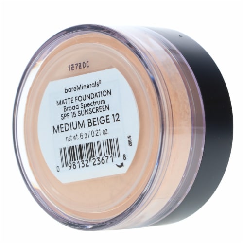 bareMinerals Matte Foundation Broad Spectrum SPF 15 Medium Beige 12 0.21 oz Perspective: right