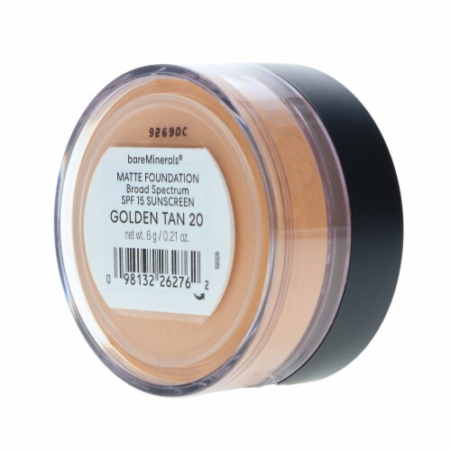 bareMinerals Loose Powder Matte Foundation SPF 15 Golden Tan 20 0.21 oz Perspective: right