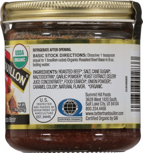 Better Than Bouillon® Organic Beef Base Perspective: right