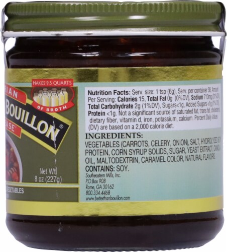 Better Than Bouillon Vegetarian No Beef Base Perspective: right