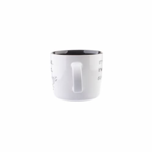 Pacific Market International It's Fine I'm Fine Coffee Mug - White / Black Perspective: right