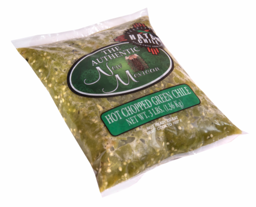 The Authentic New Mexican Hot Chopped Green Chile Perspective: right