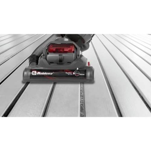 Koblenz RA53713 UMA-1200 Aria Bagless Upright Vacuum, Gray & Red Perspective: right