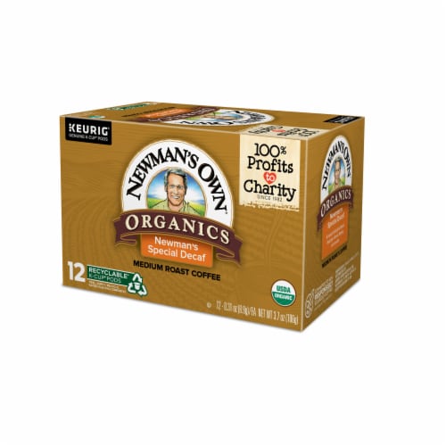 Newman's Own Decaf Newman's Special Blend Medium Roast Organic K-Cup Coffee Pods Perspective: right