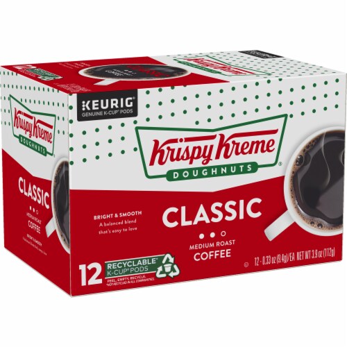 Krispy Kreme® Classic Medium Roast K-Cup Coffee Pods Perspective: right