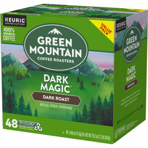 Green Mountain® Coffee Roasters® Dark Magic Dark Roast K-Cup Coffe Pods Perspective: right