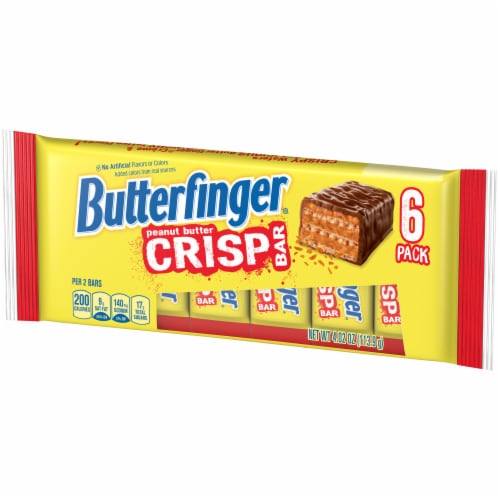 Butterfinger Peanut Butter Crisp Bars Perspective: right