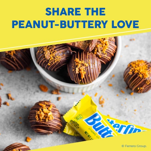 Butterfinger Chocolatey Peanut-Buttery Full Size Candy Bars Perspective: right