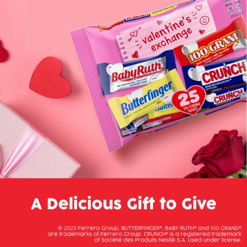 Butterfinger CRUNCH Baby Ruth and 100 Grand Assorted Fun Size Chocolate Candy Bars Perspective: right