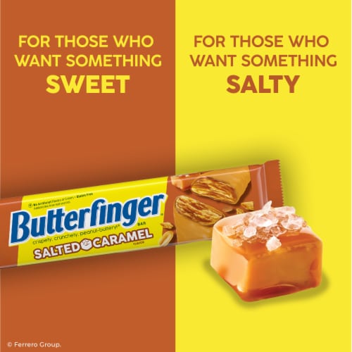 Butterfinger Salted Caramel and Peanut, 1.9oz Perspective: right