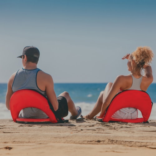 Oniva Portable Reclining Seat, Red Perspective: right