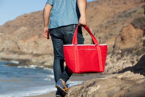 Topanga Cooler Tote Bag, Red Perspective: right