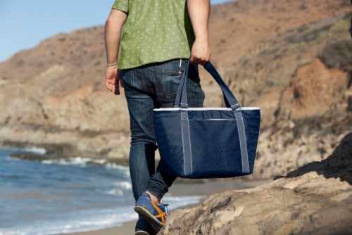 Topanga Cooler Tote Bag, Navy Blue Perspective: right