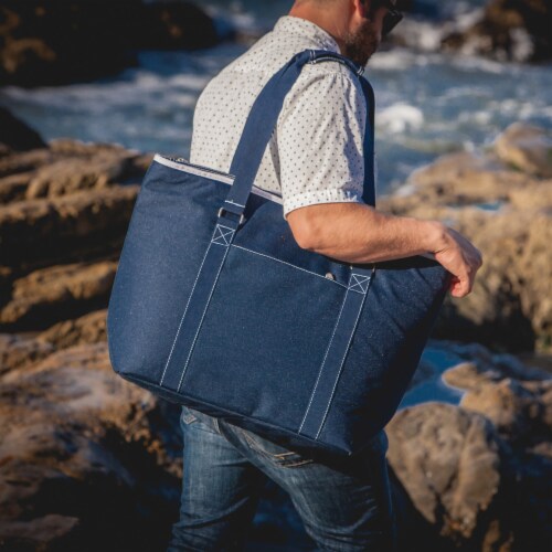 Tahoe XL Cooler Tote Bag, Navy Blue Perspective: right
