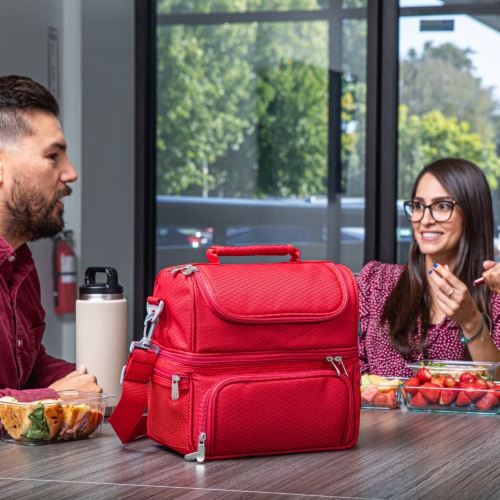 Pranzo Lunch Cooler Bag, Red Perspective: right