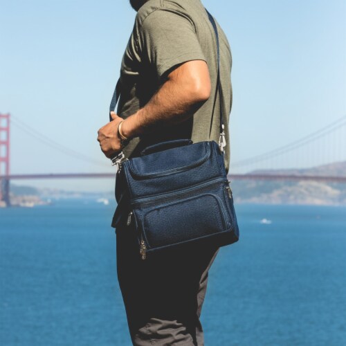 Pranzo Lunch Cooler Bag, Navy Blue Perspective: right