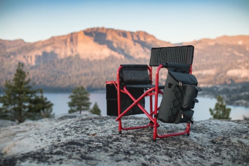 Louisville Cardinals - Fusion Backpack Chair with Cooler, 19 x 24