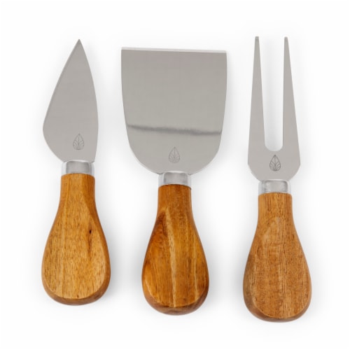 Acacia Brie Cheese Cutting Board & Tools Set, Acacia Wood Perspective: right