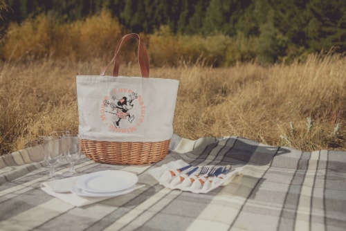 Disney Minnie Mouse - Promenade Picnic Basket, Beige Canvas Perspective: right