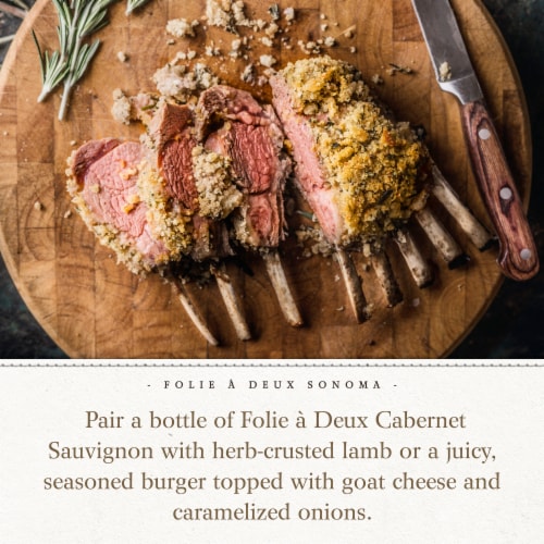 Folie a Deux Alexander Valley Cabernet Sauvignon California Red Wine 750 ml Perspective: right
